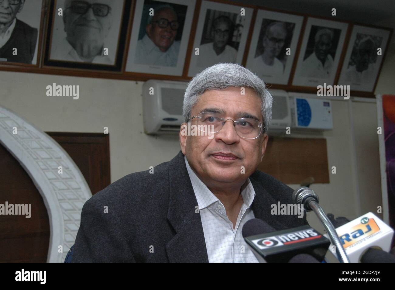 Prakash Karat is a communist politician. He was the General Secretary of the Communist Party of India (Marxist) from 2005 to 2015. Stock Photo