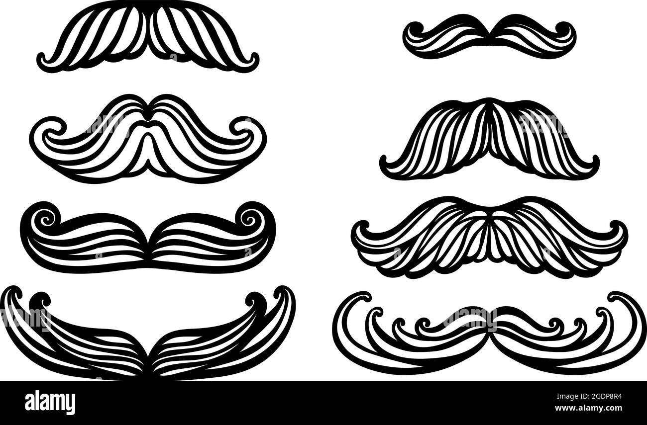 Cartoon mustache hi-res stock photography and images - Alamy