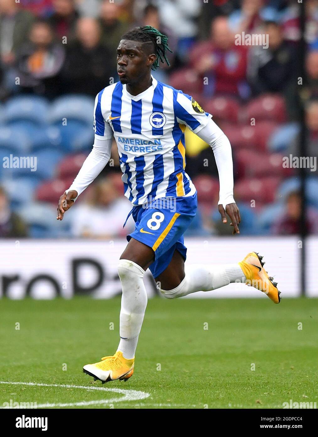 Brighton and Hove Albion's Yves Bissouma during the Premier League match at Turf Moor, Burnley. Picture date: Saturday August 14, 2021. Stock Photo
