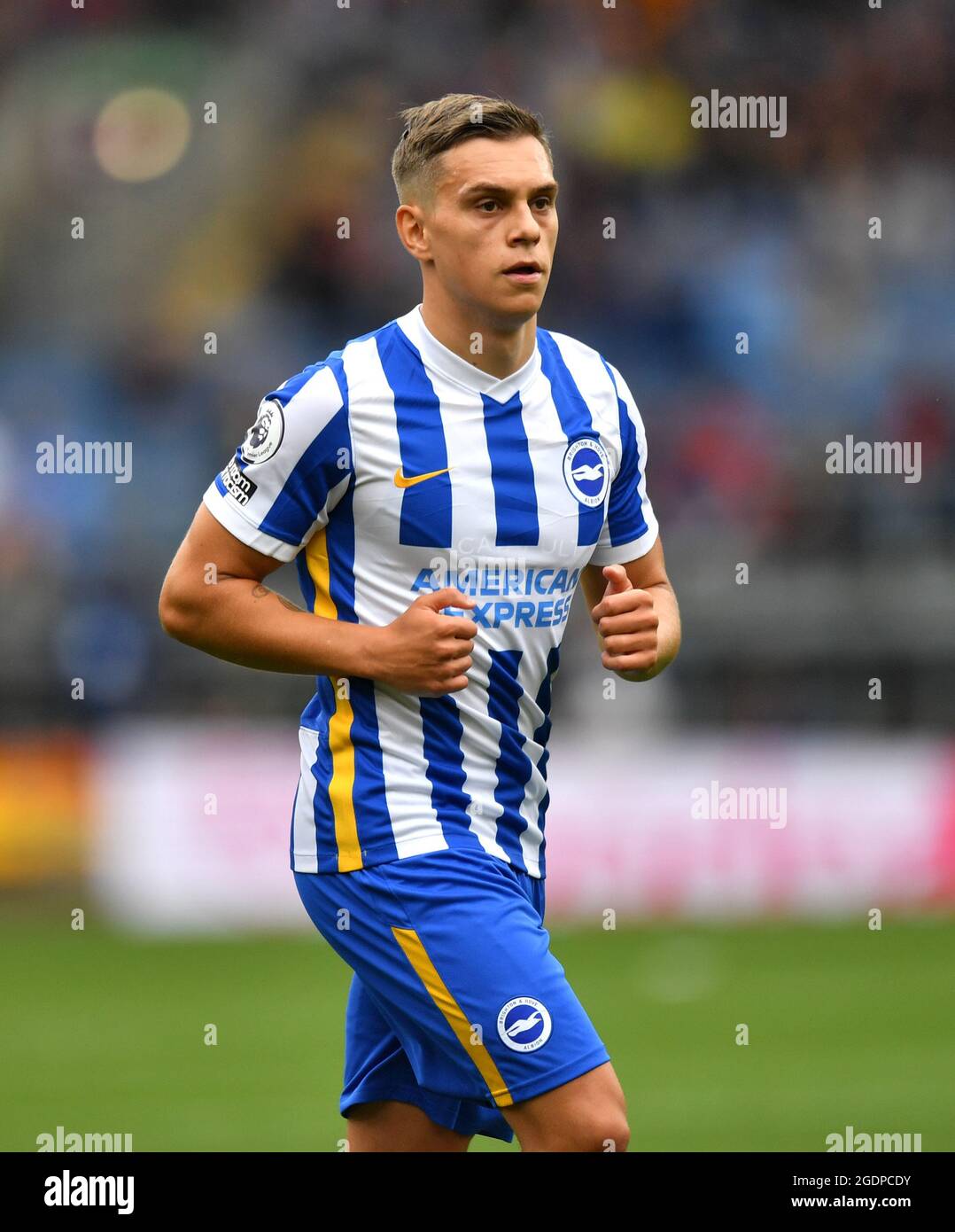 Brighton and Hove Albion's Leandro Trossard during the Premier League match at Turf Moor, Burnley. Picture date: Saturday August 14, 2021. Stock Photo