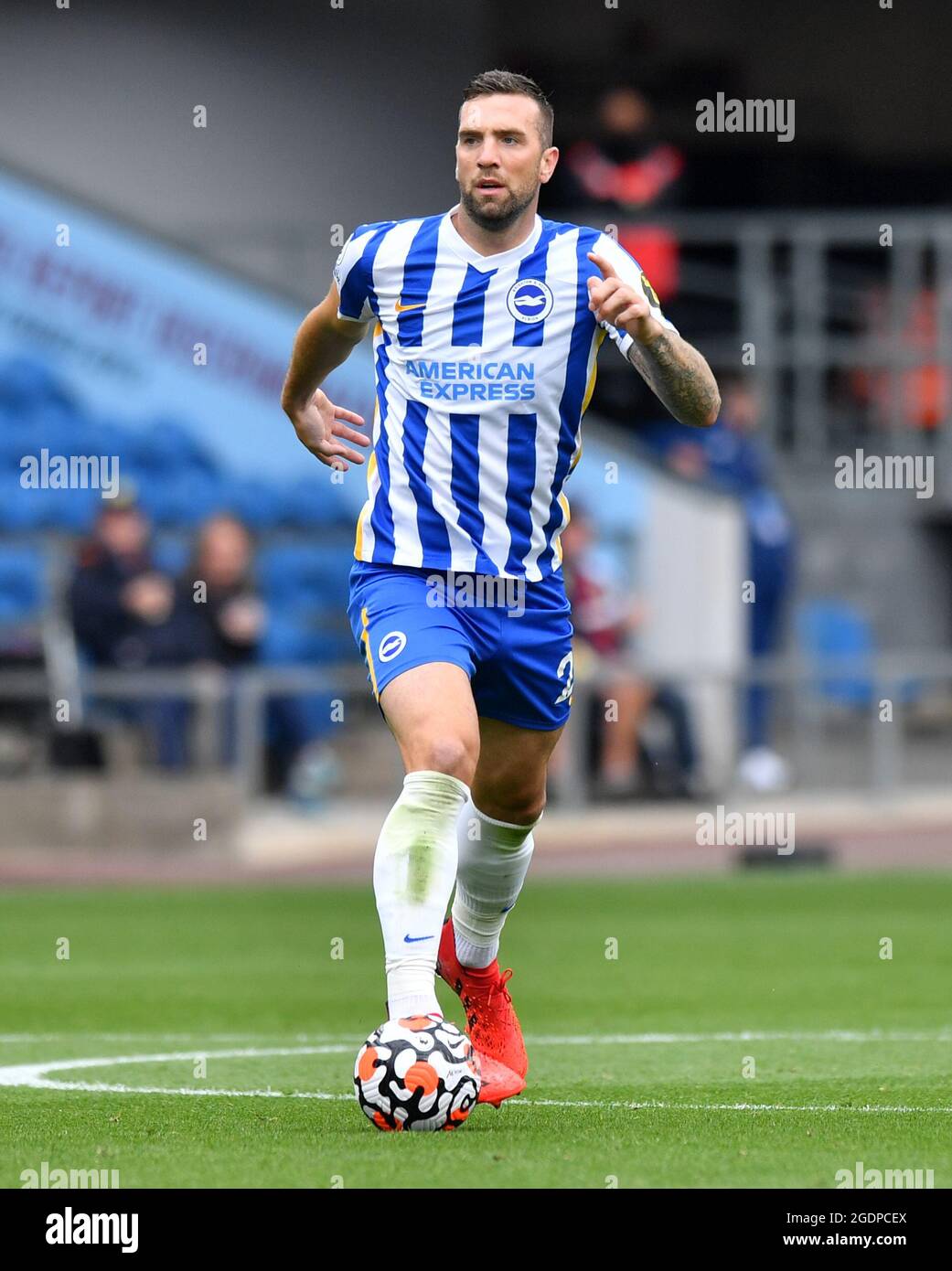 Brighton and Hove Albion's Shane Duffy during the Premier League match at Turf Moor, Burnley. Picture date: Saturday August 14, 2021. Stock Photo