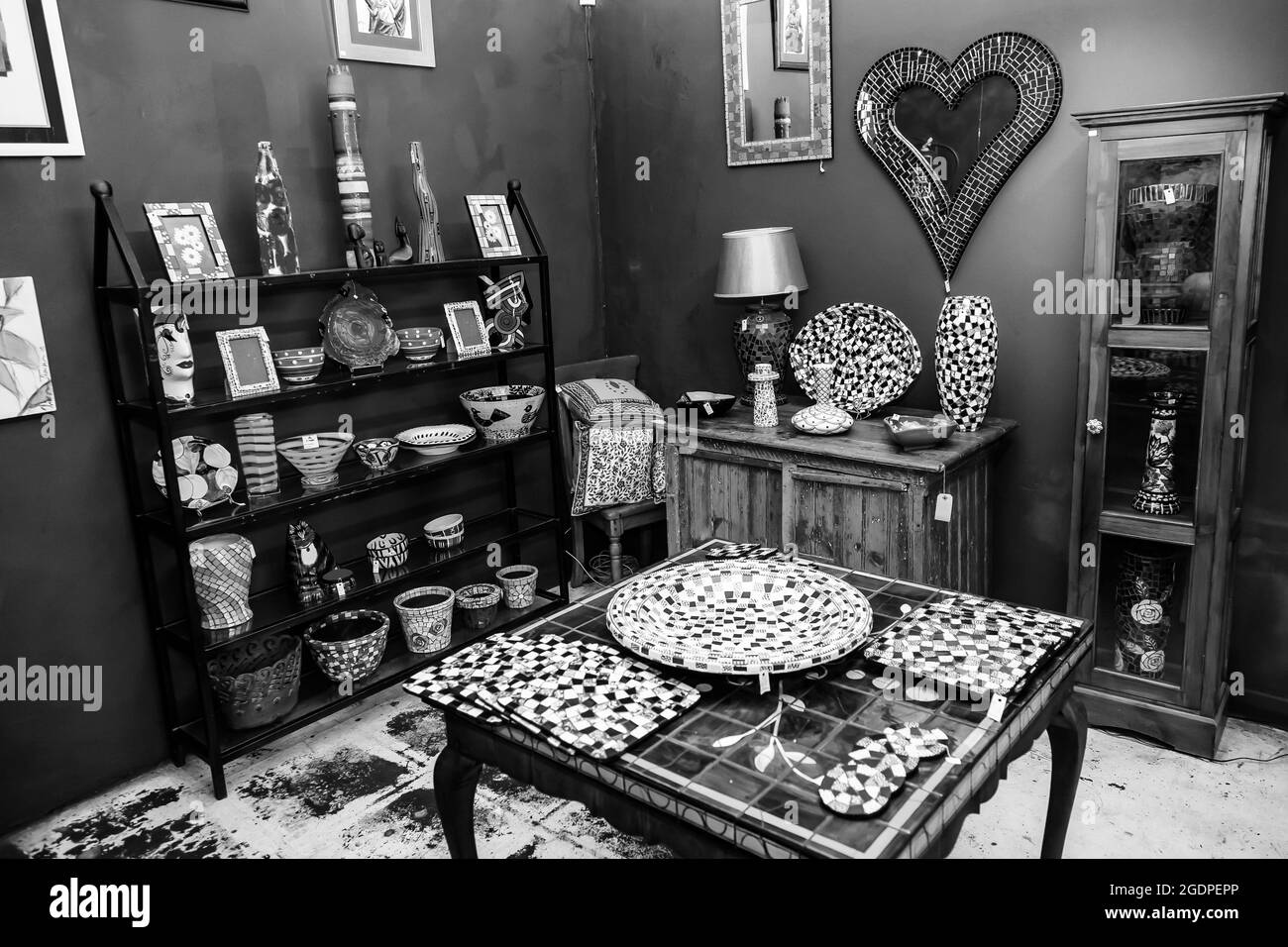 JOHANNESBURG, SOUTH AFRICA Jan 06, 2021 An interior of ceramics and