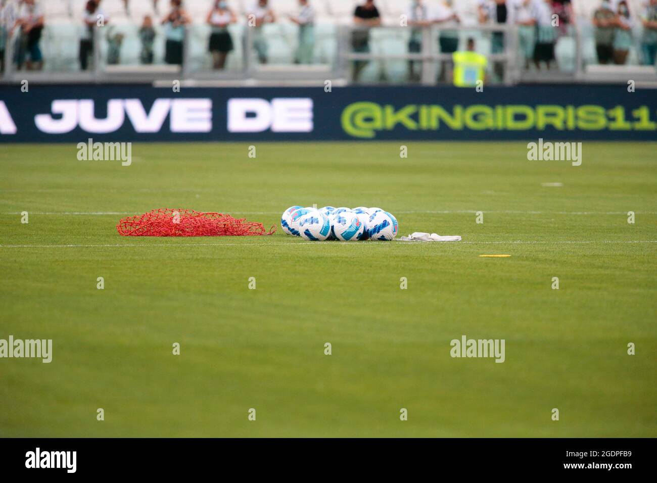 Match ball during the Pre-Season Friendly football match between Juventus FC and Atalanta BC on August 14, 2021 at Allianz Stadium in Turin, Italy - Photo Nderim Kaceli / DPPI Stock Photo