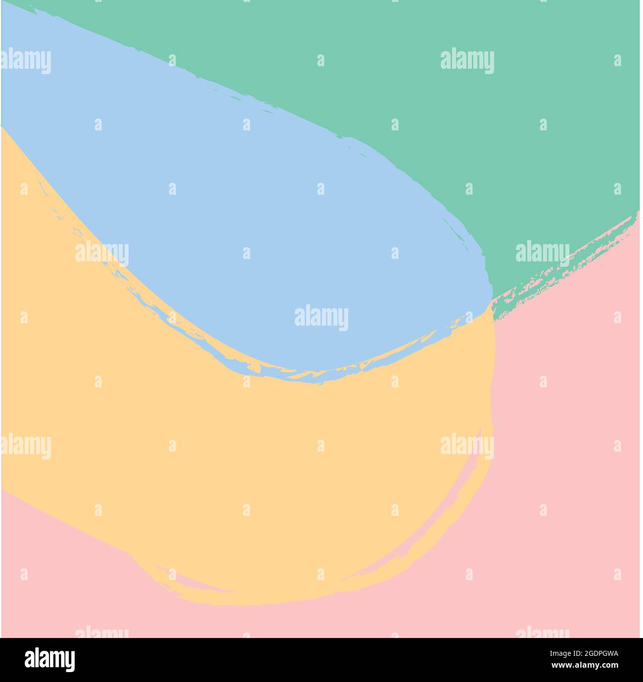 Vector illustration with paints in boho style. Abstract watercolor