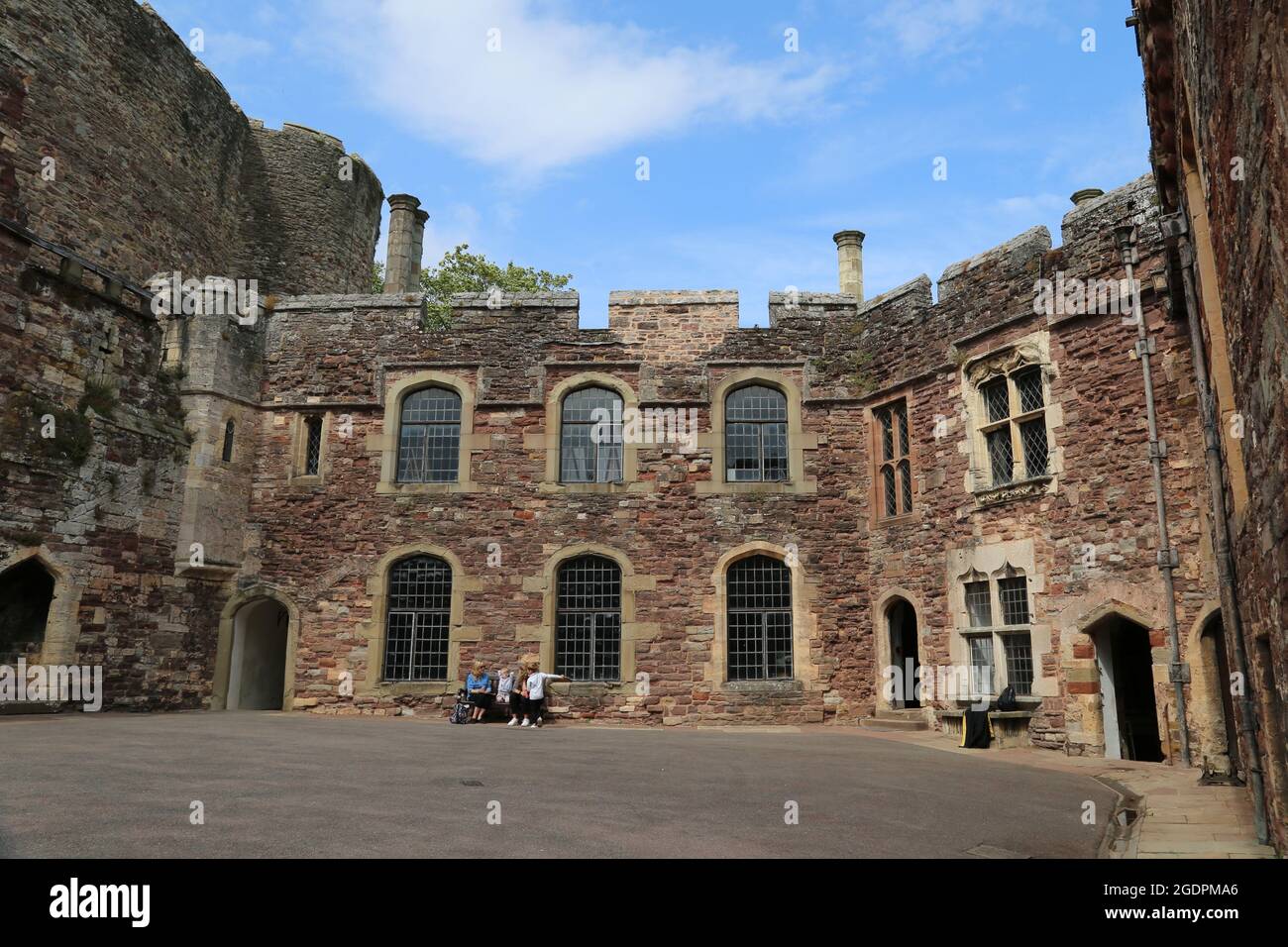 Courtyard, Berkeley Castle, Berkeley, Gloucestershire, England, Great Britain, United Kingdom, UK, Europe Stock Photo