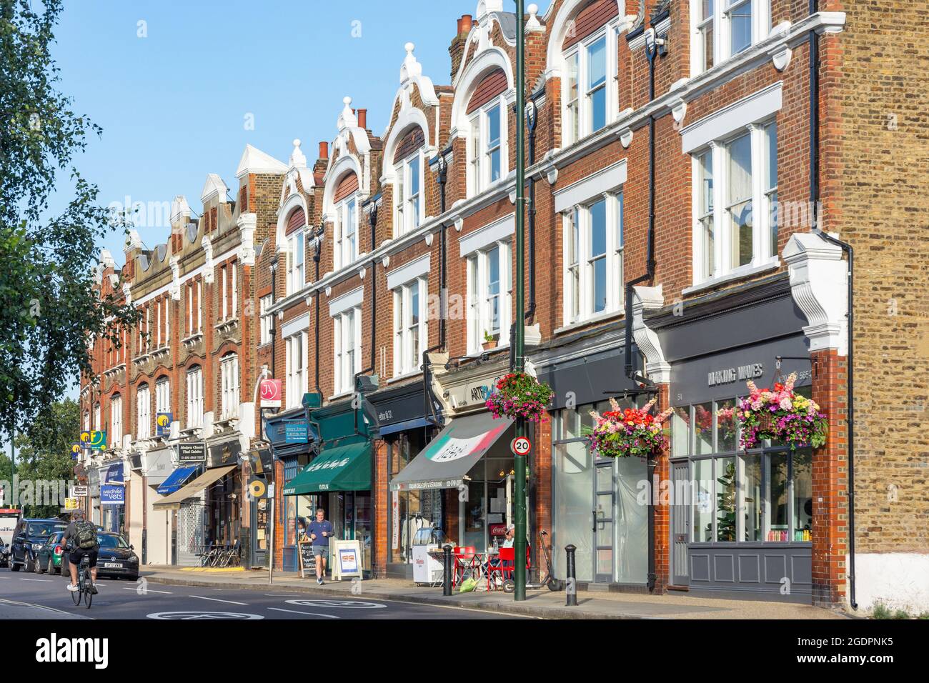 Church Road, Barnes, London Borough of Richmond upon Thames, Greater London, England, United Kingdom Stock Photo