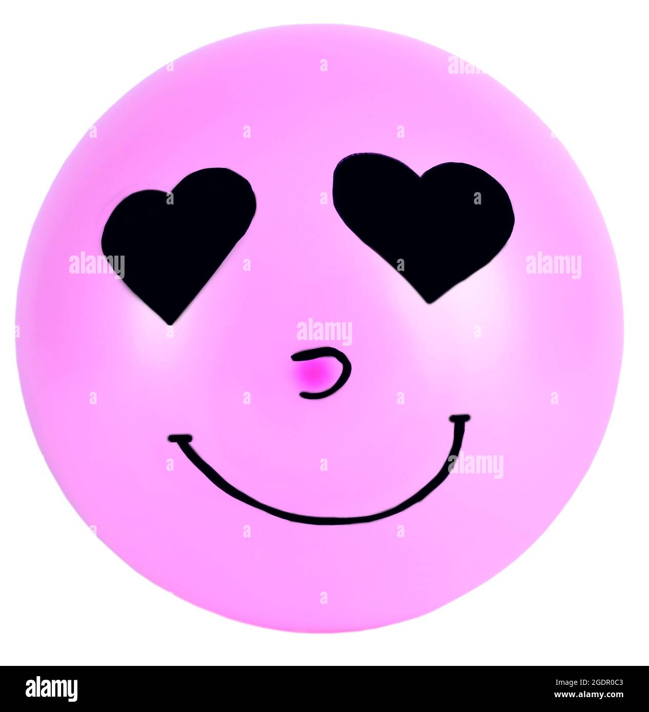 Funny face drawn on balloon isolated on white Stock Photo Alamy