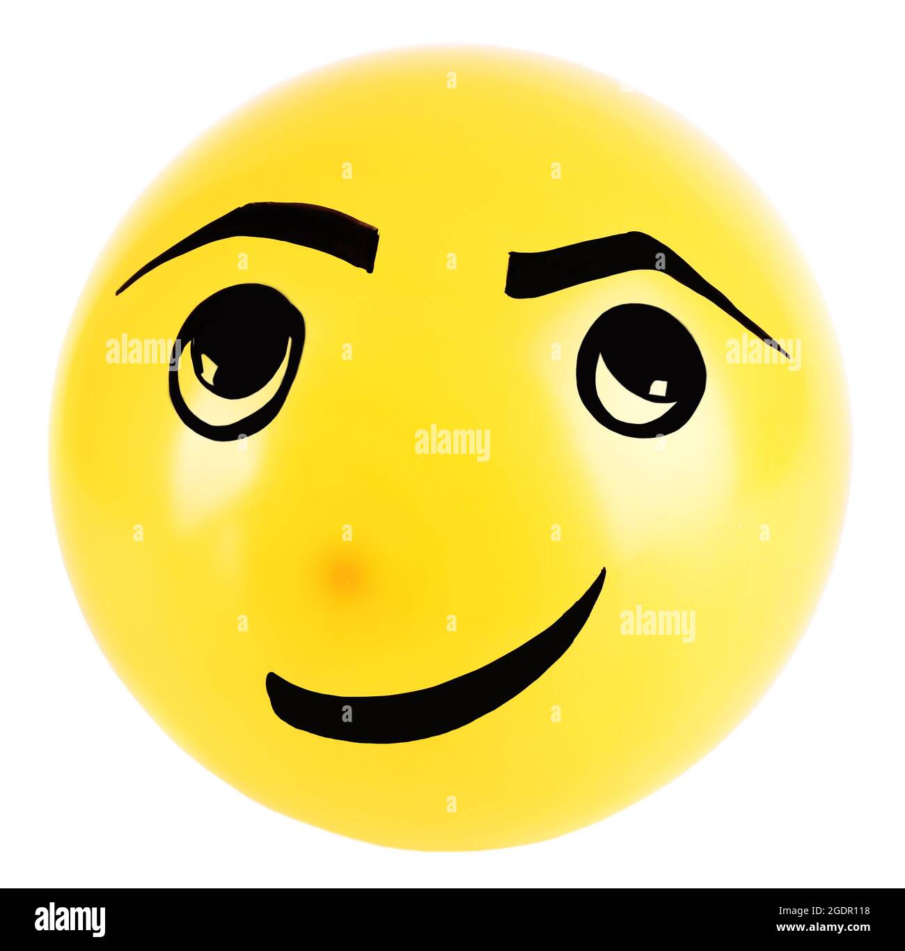 Funny face drawn on balloon isolated on white Stock Photo Alamy