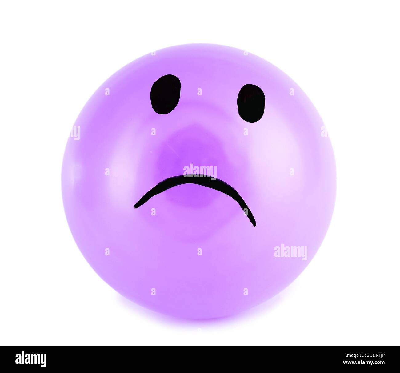 Funny face drawn on balloon isolated on white Stock Photo Alamy