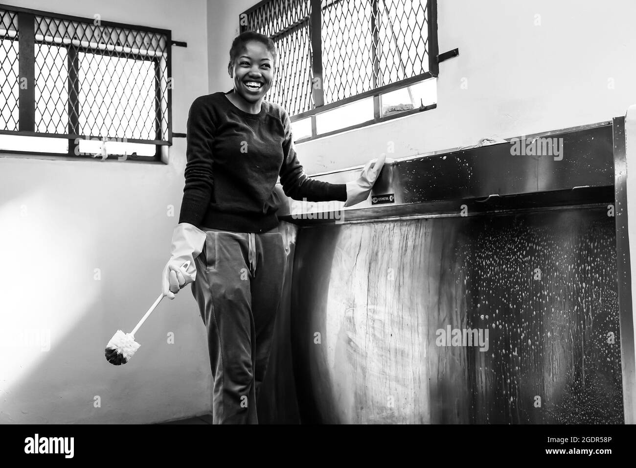 JOHANNESBURG, SOUTH AFRICA Jan 05, 2021 An African female performing