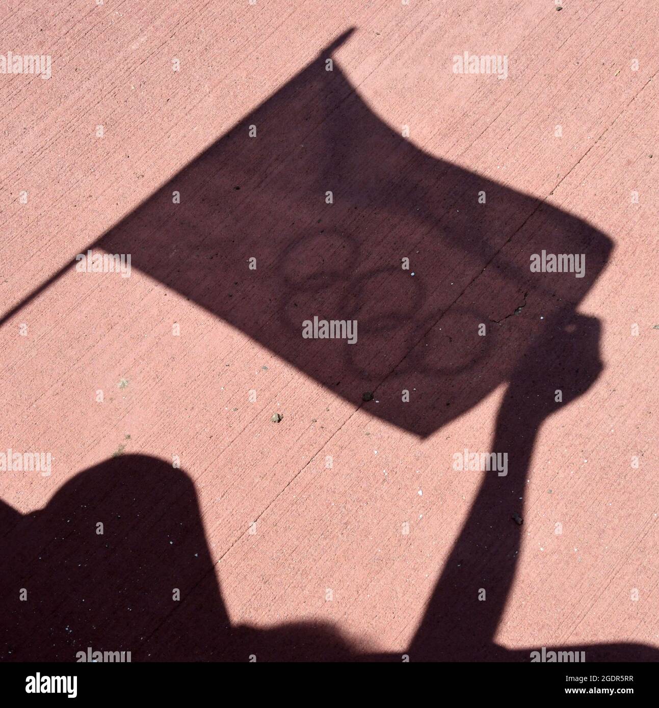 Waterford, Wisconsin, USA. 14th Aug, 2021. PAIGE BERNAU, 12, holds an
