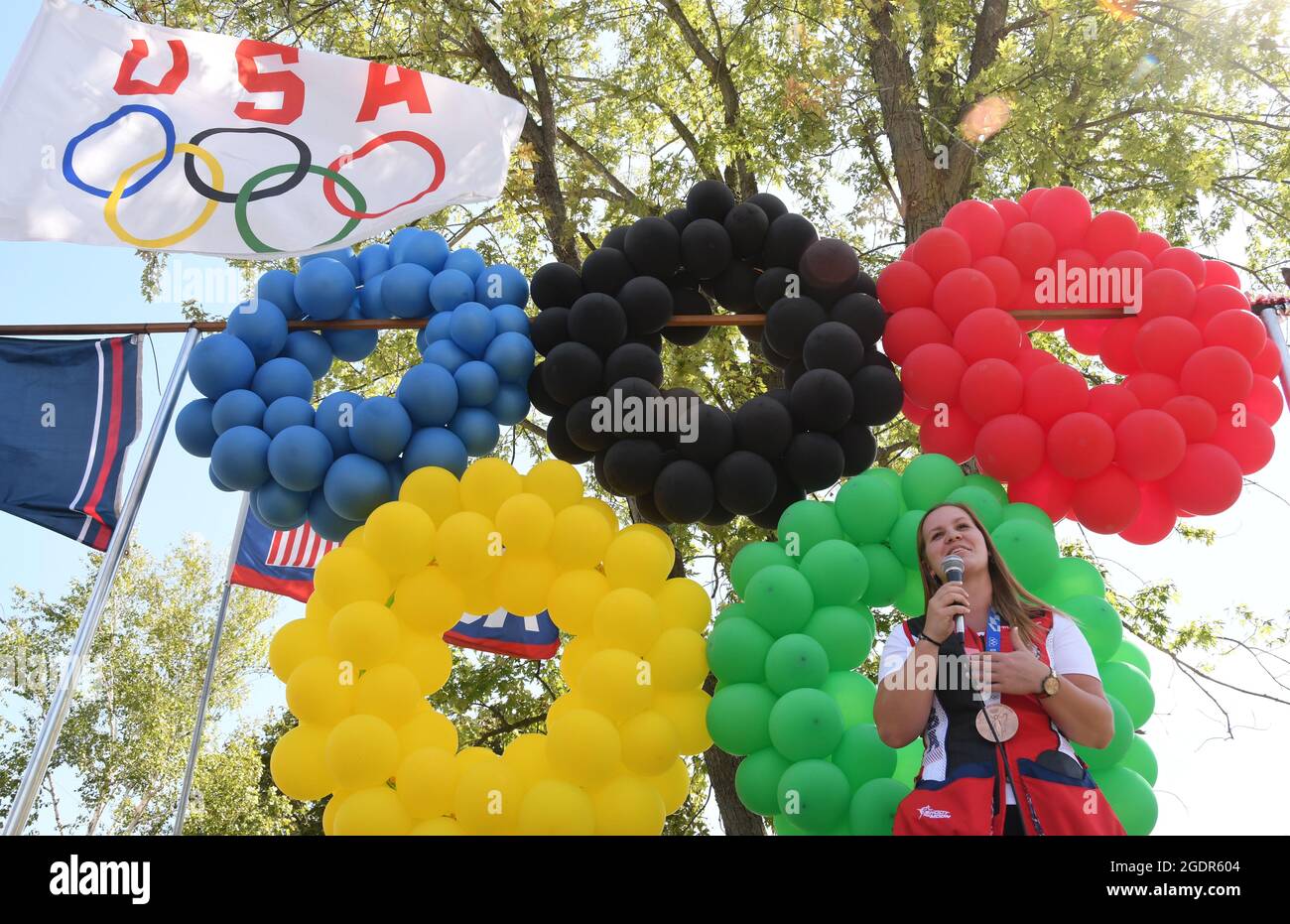 Waterford, Wisconsin, USA. 14th Aug, 2021. Tokyo 2020 Olympic Bronze