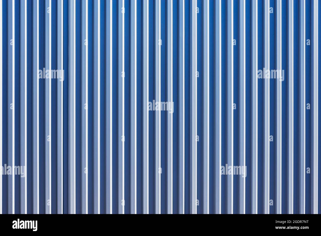 White and blue corrugated metal fence background Stock Photo - Alamy