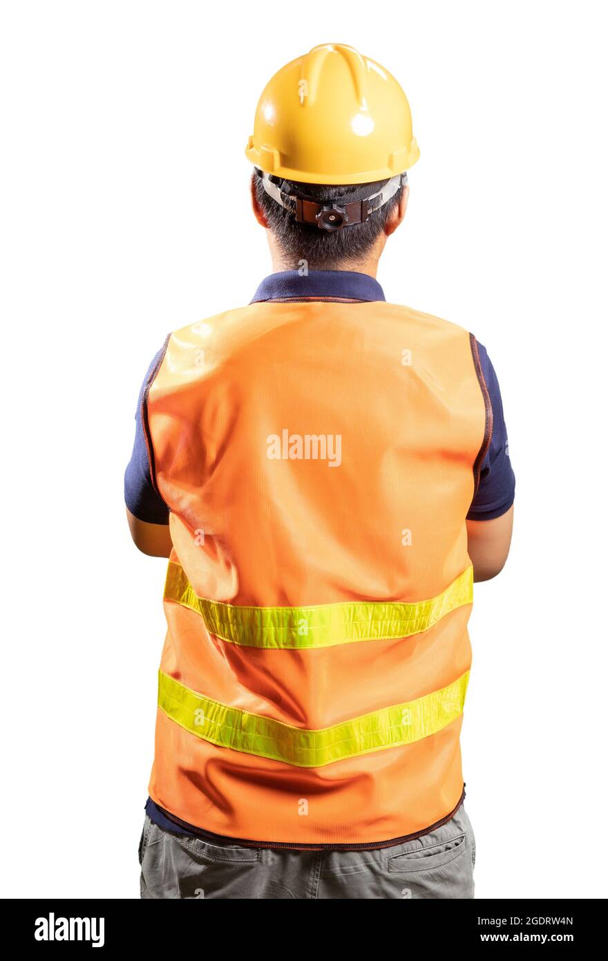 Back view asian male engineer hi-res stock photography and images - Alamy