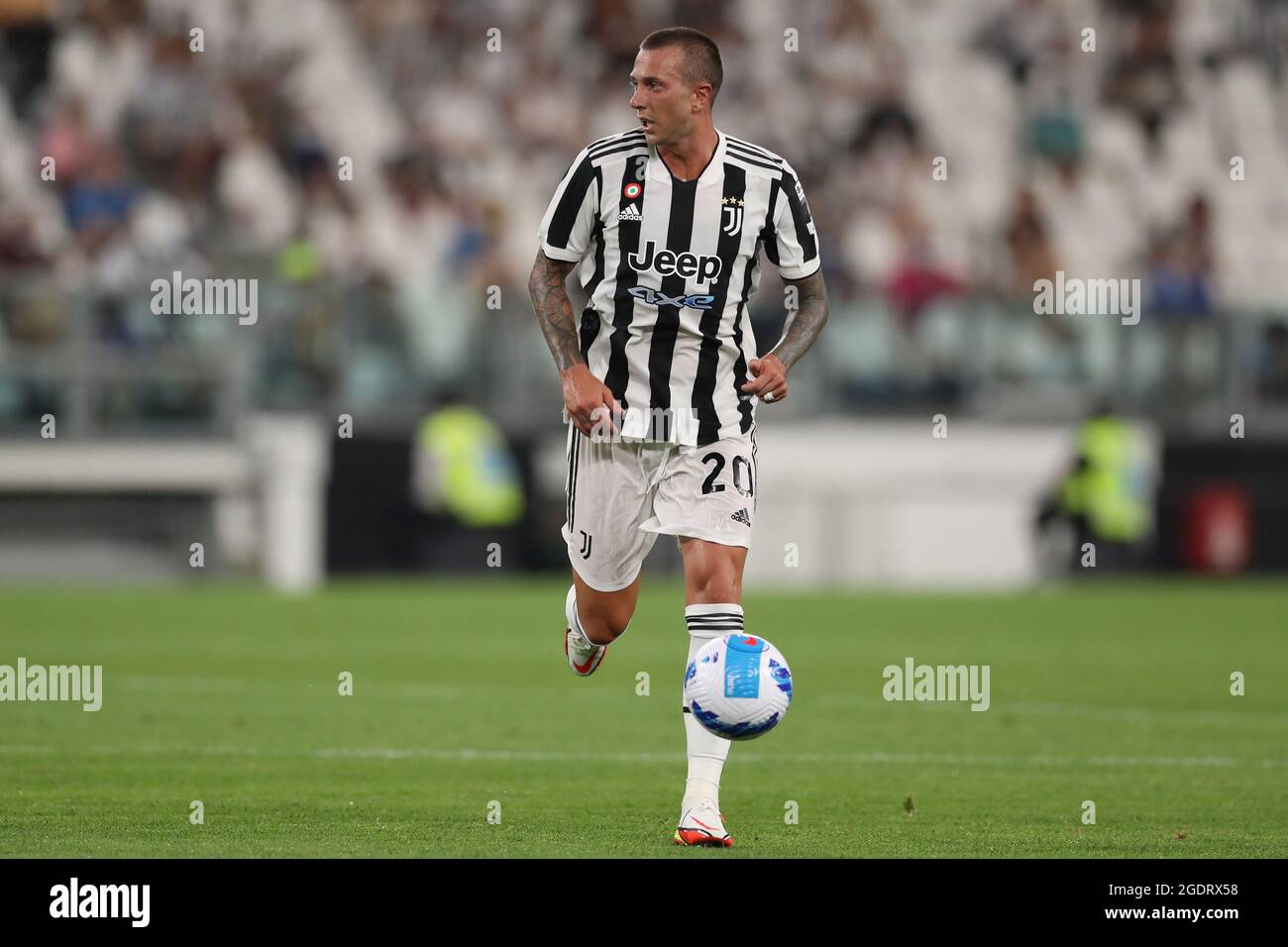 Turin, Italy, 14th August 2021. Federico Bernardeschi of Juventus  during the Pre Season Friendly match at Allianz Stadium, Turin. Picture credit should read: Jonathan Moscrop / Sportimage Stock Photo