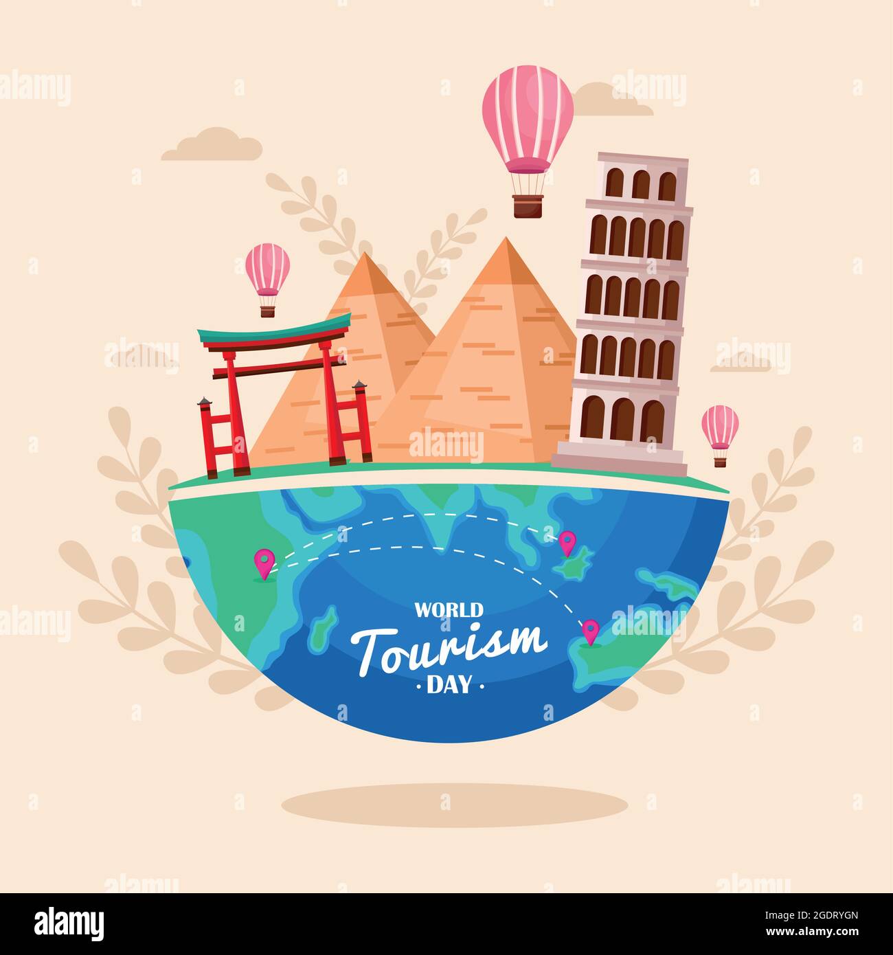 world tourism day poster Stock Vector Image & Art Alamy