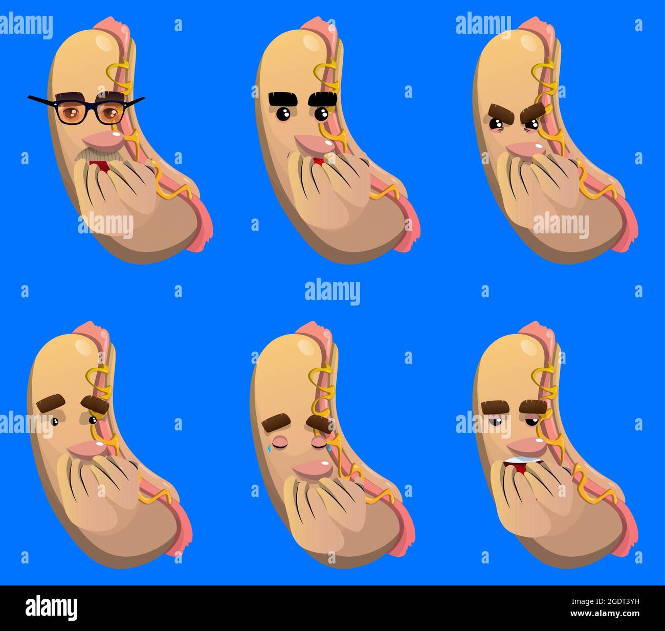 Hot Dog with hands over mouth. American fast food as a cartoon character with face Stock Vector Image & Art - Alamy Hot Dog with hands over mouth. American fast food as a cartoon character with face Stock Vector Image & Art - Alamy