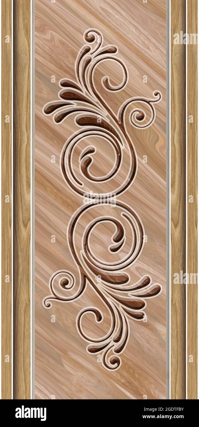 3D laminated door design and background wallpaper Stock Photo - Alamy