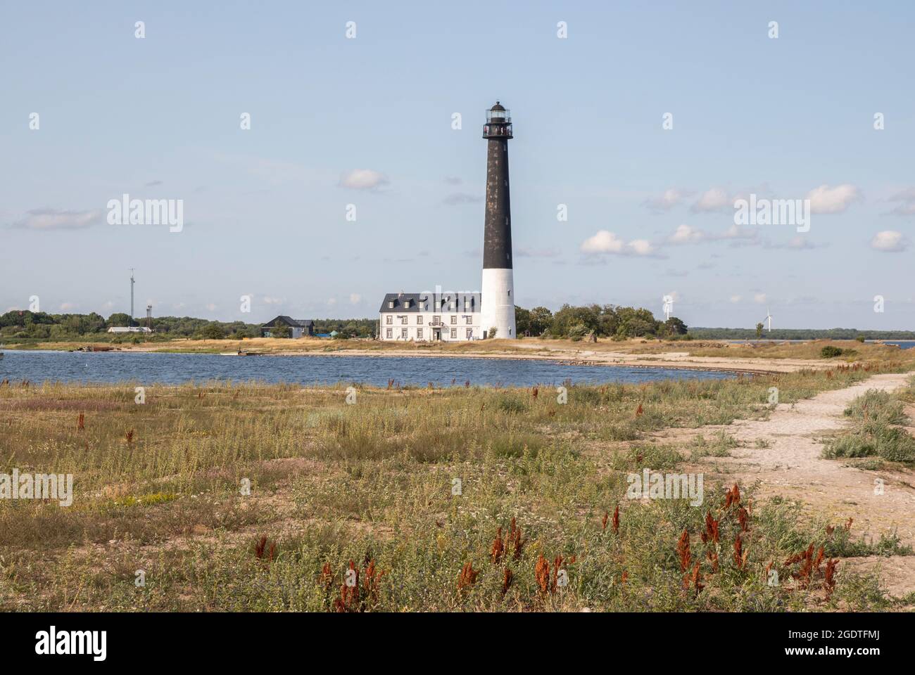 Sõrve lighthouse in Saaremaa, Estonia Stock Photo