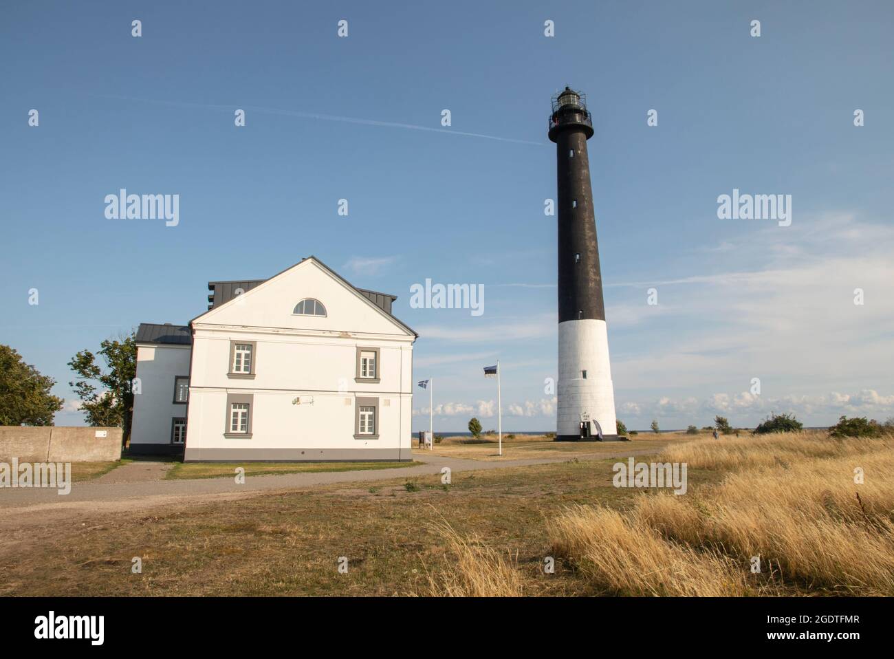 Sõrve lighthouse in Saaremaa, Estonia Stock Photo