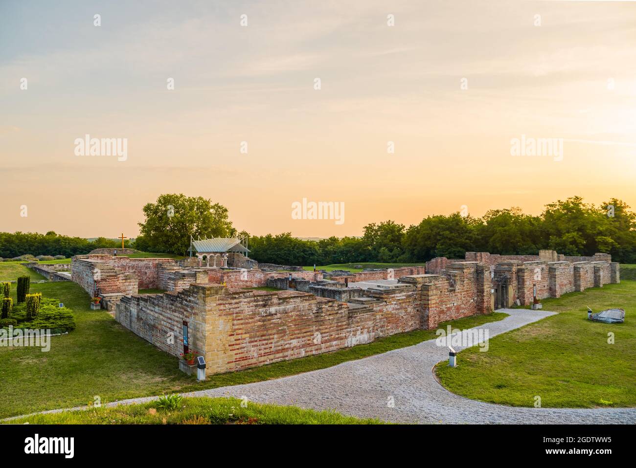 St Laszlo historical visitor center in Somogyvar Hungary. King Szent