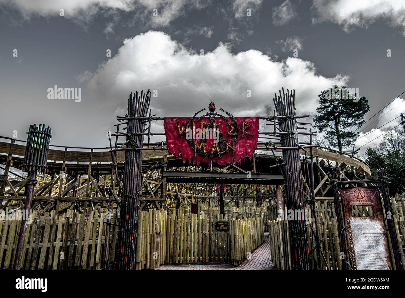 The Wicker Man Wickerman Alton Towers Media Preview Event Stock Photo