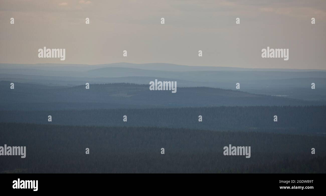 Hilly Scenery In Muonio Lapland Finland Stock Photo Alamy Hilly Scenery In Muonio Lapland Finland Stock Photo Alamy
