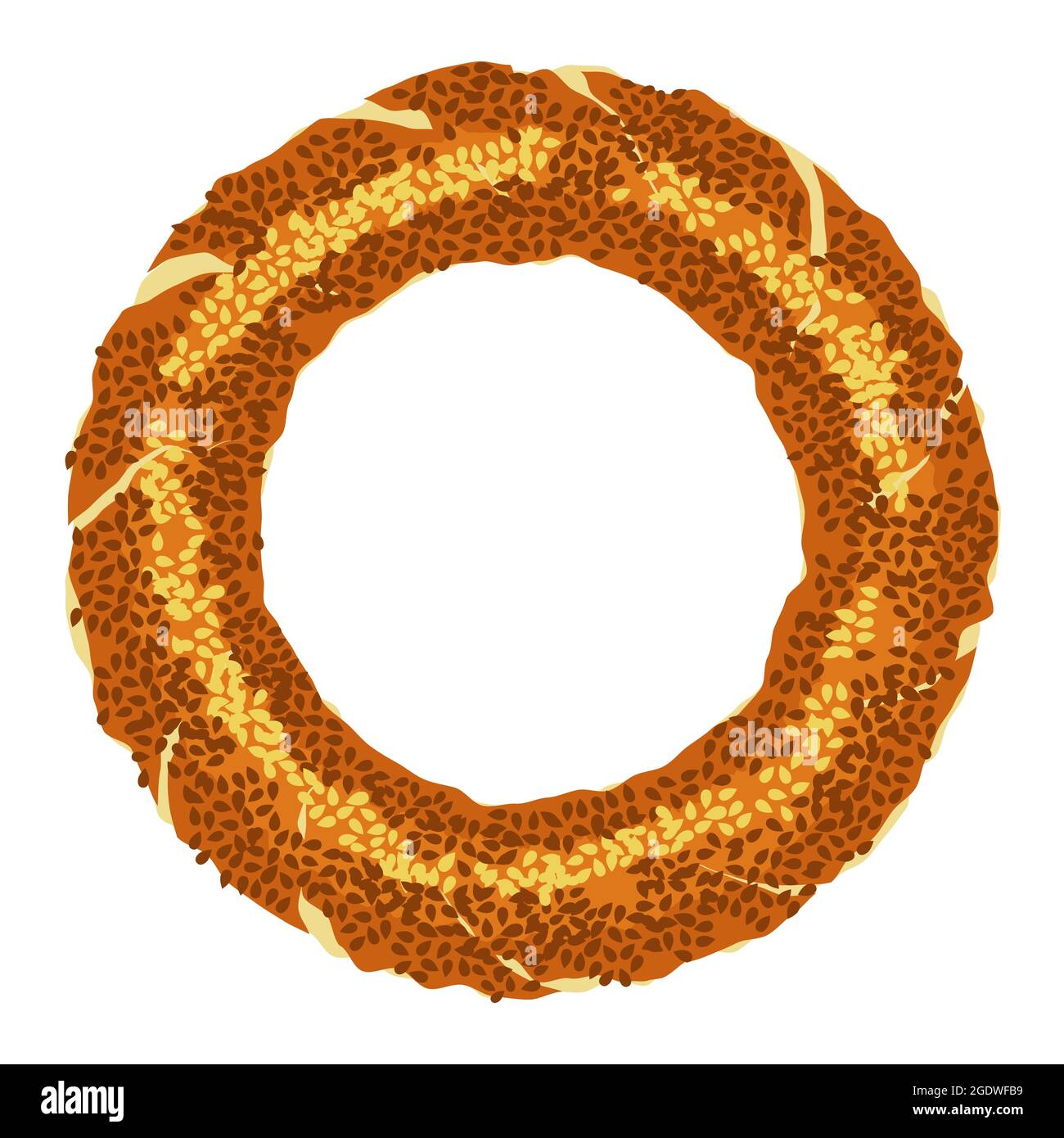 Simit with sesame Stock Vector Images - Alamy