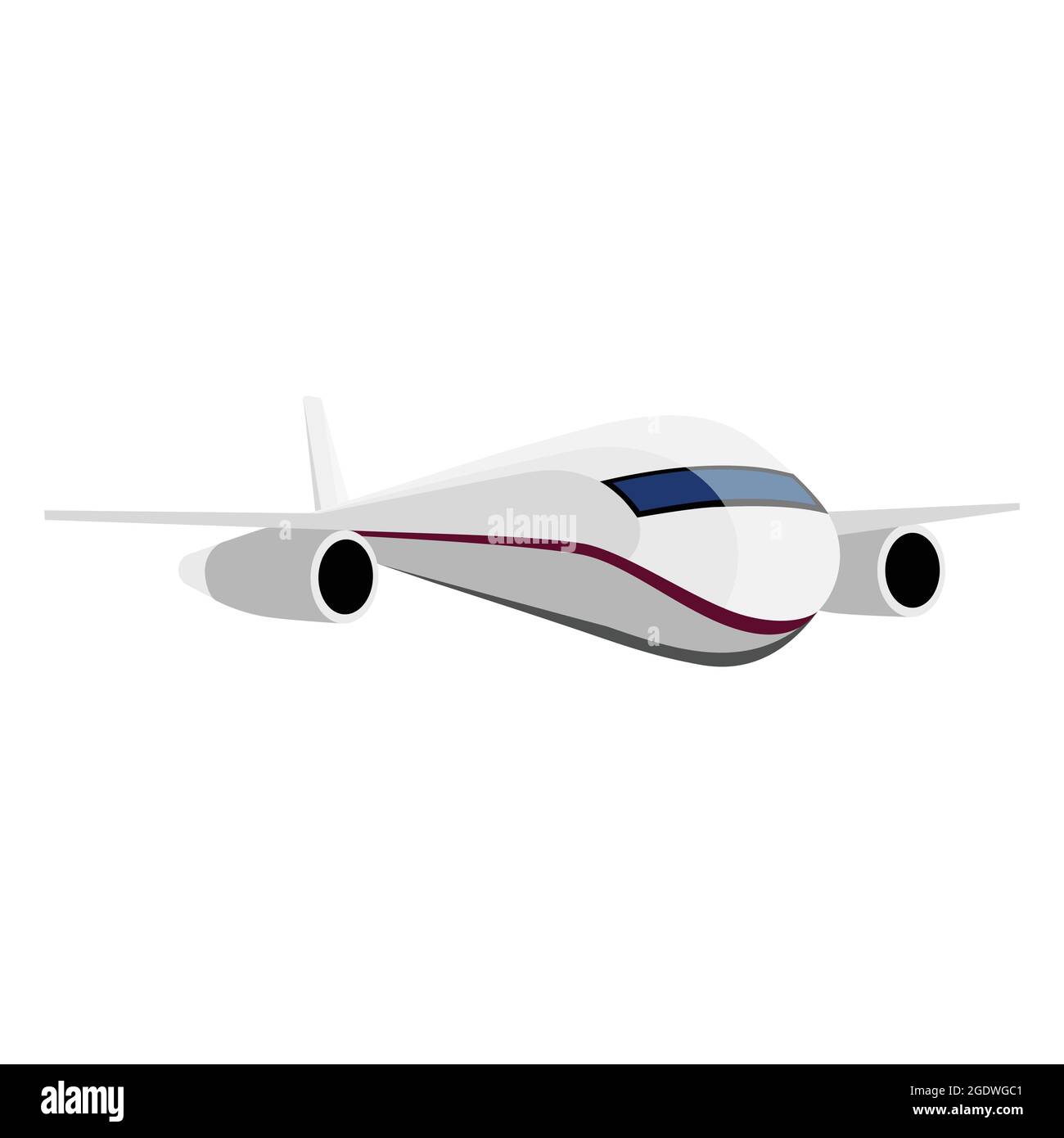 Airplane isolated on white backround. Vector Stock Vector Image & Art ...
