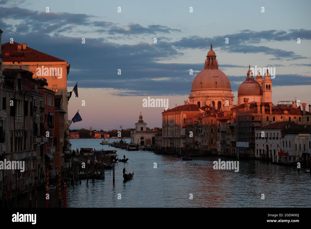 A view of the Grand Canal in Venice, Italy 7 April, 2013 Stock Photo