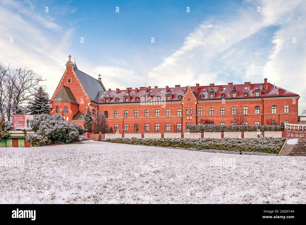 The Divine Mercy Sanctuary, Roman Catholic basilica dedicated to Divine Mercy devotion, as the resting place of Saint Faustina Kowalska, Krakow, Polan Stock Photo