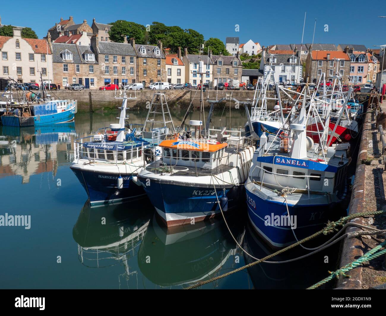 The harbour at the village of Pittenweem, Scotland Stock Photo