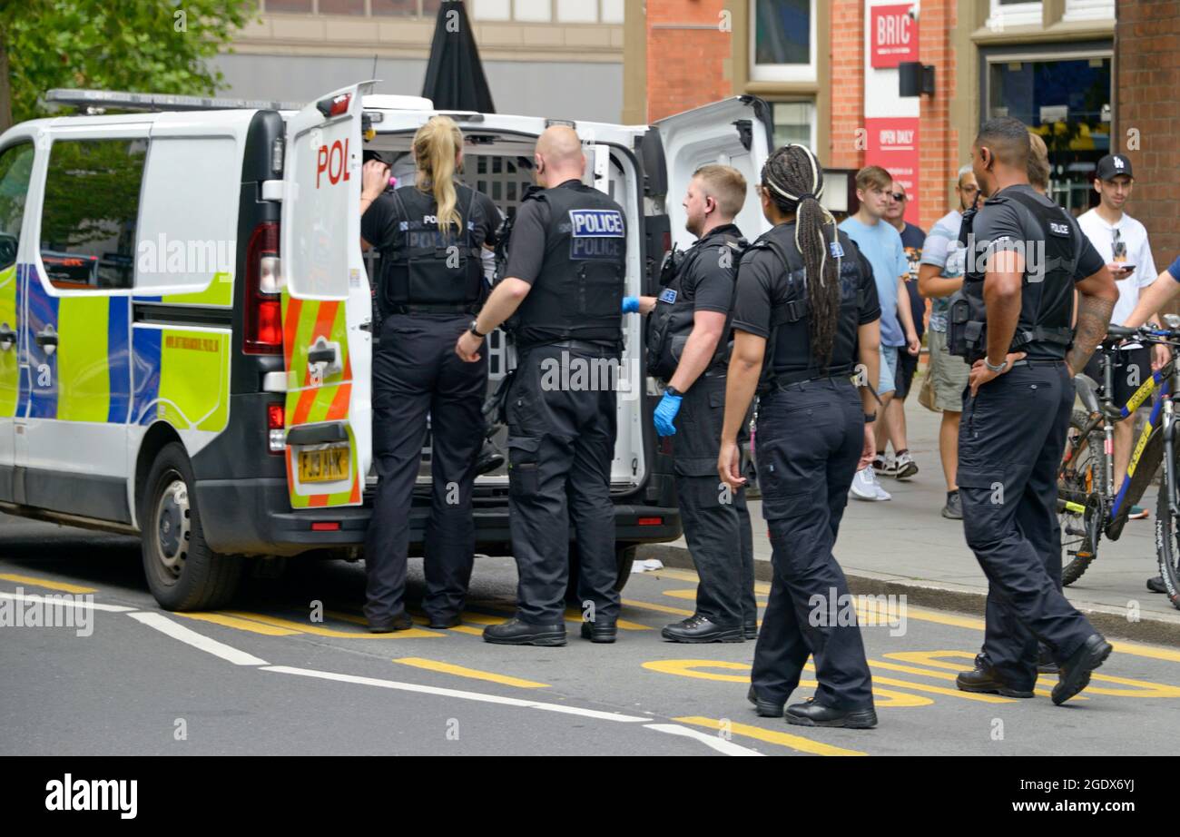 Arrest in Nottingham, possible drug dealing. Stock Photo