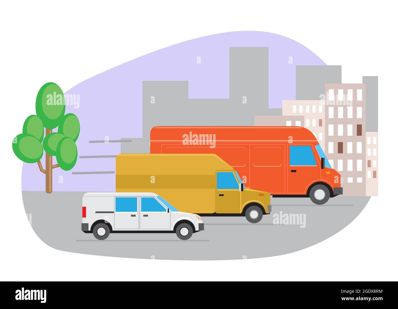 vector illustration of freight transportation Stock Vector Image & Art ...