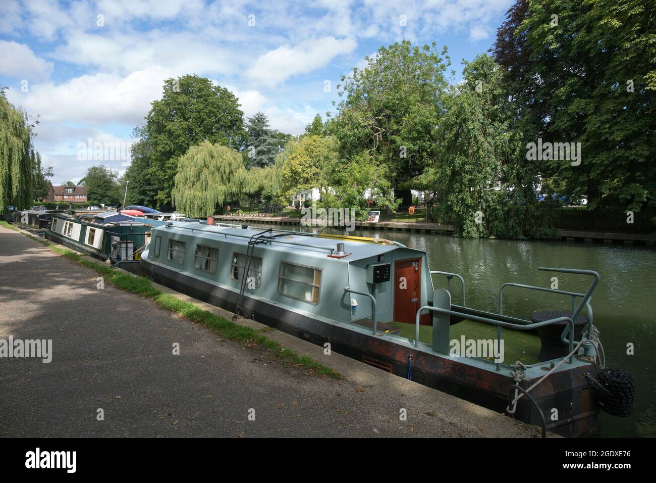 River Lea Stanstead Lock Stanstead Abbotts Stock Photo