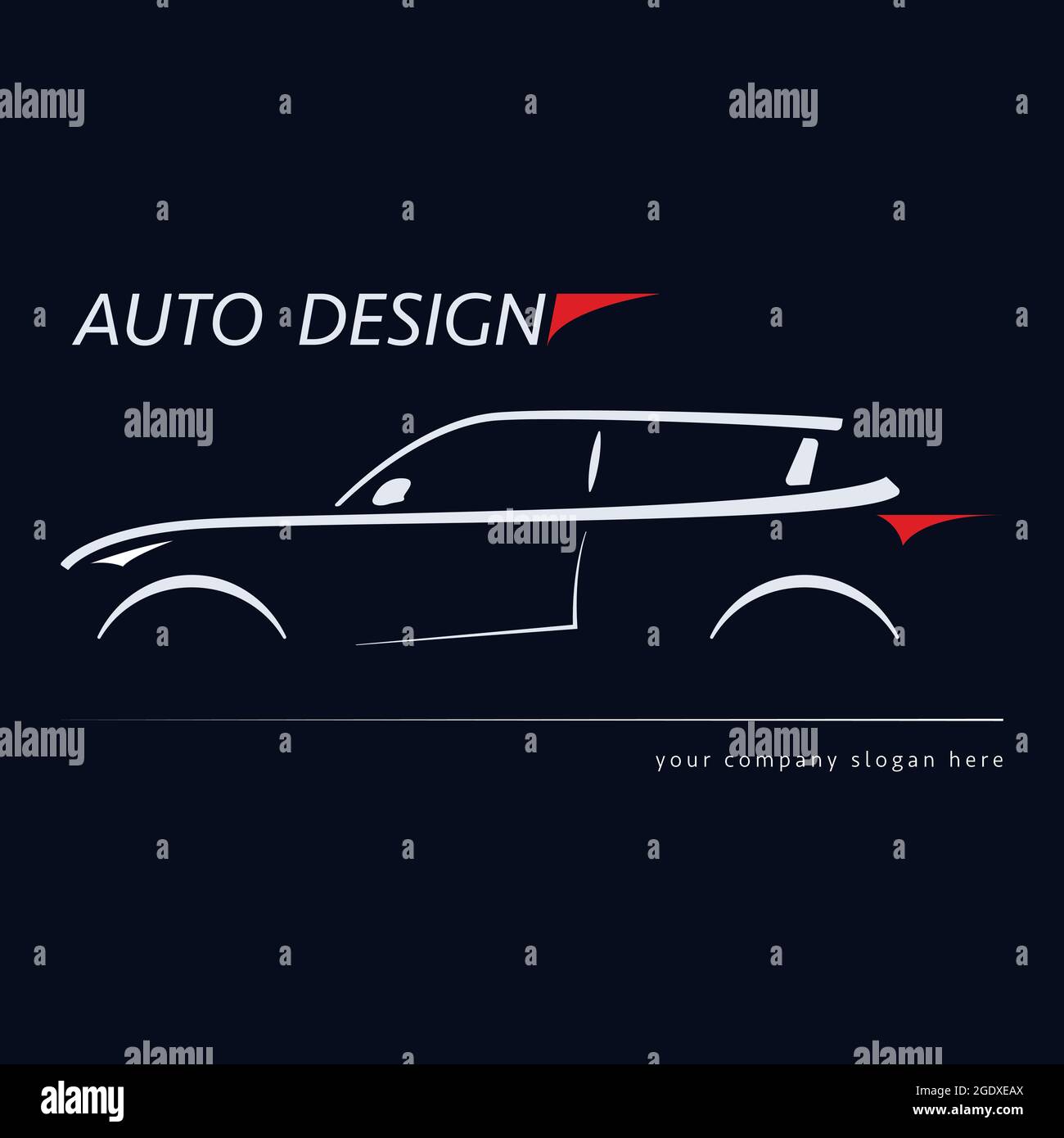 Design car. Concept automotive topics. Vector illustration Stock Vector