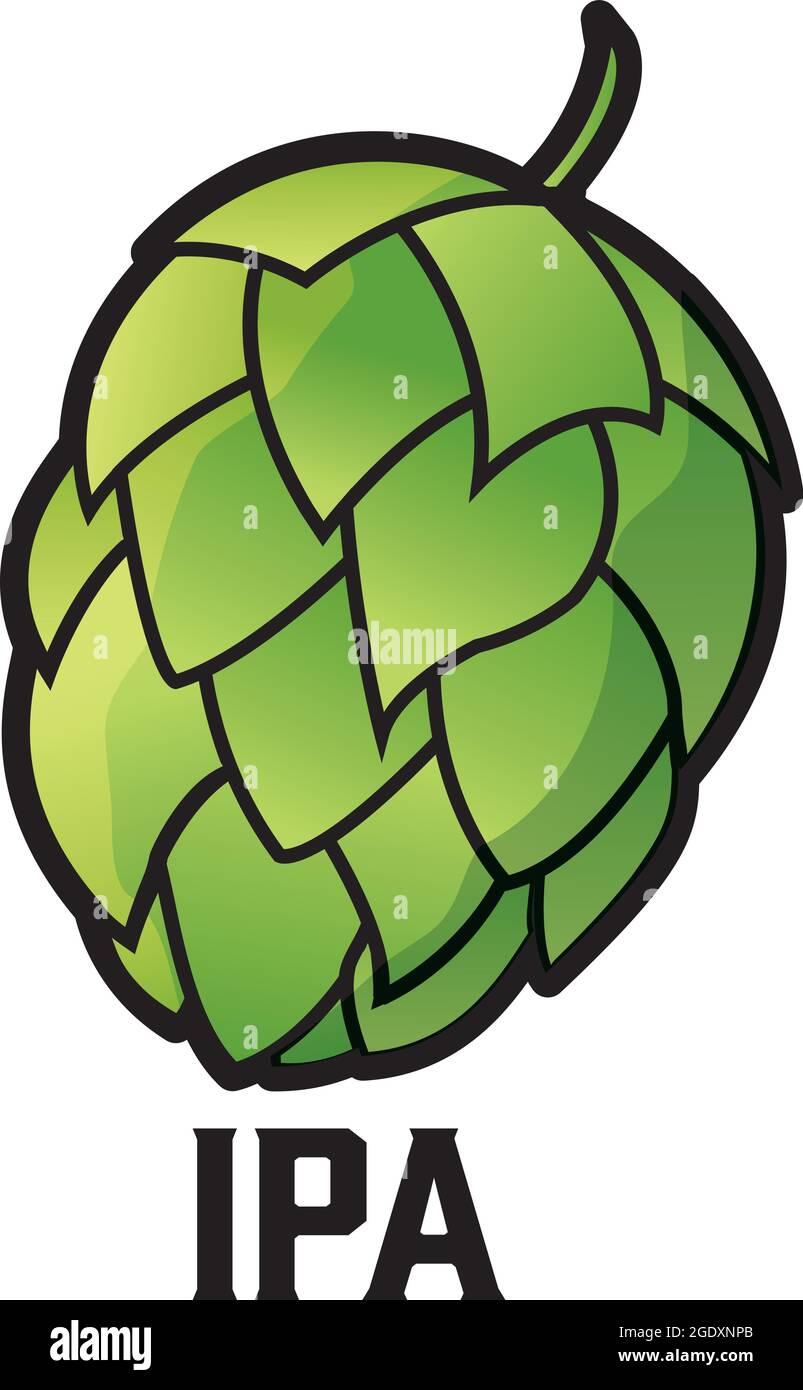 Hop beer cartoon illustration design element Stock Vector Image & Art