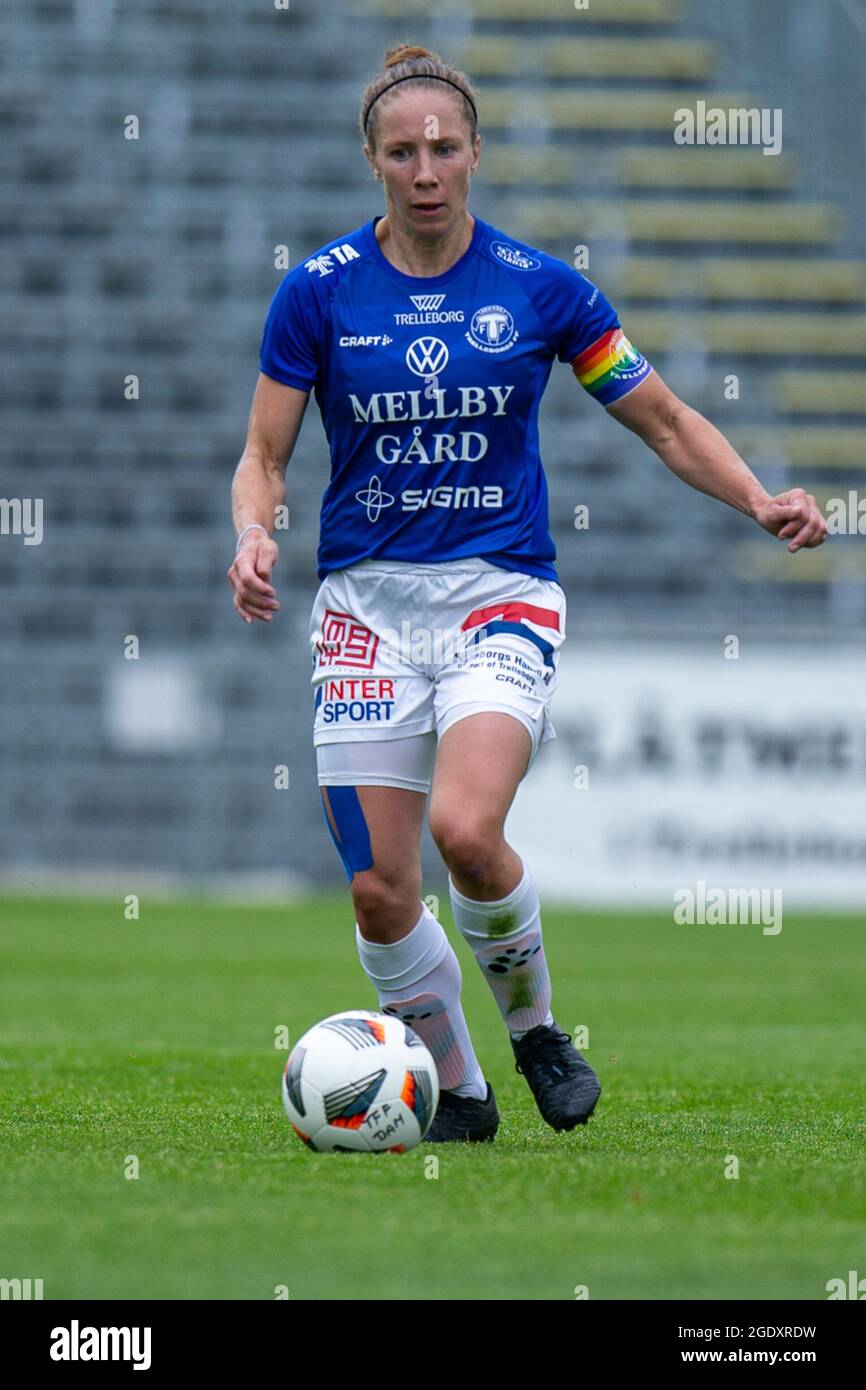 ff sandra Sandra Nilsson during the game in the Swedish League Div 1 between  Trelleborg FF and Nattraby GoIF at Vangavallen Arena in Trelleborg Sweden  Stock Photo - Alamy