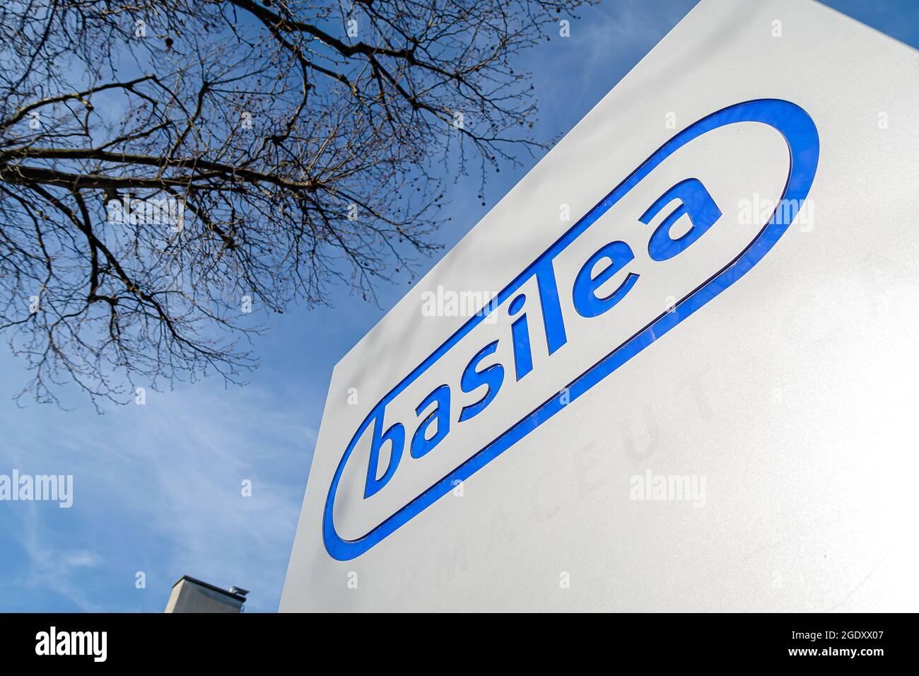 BASEL, SWITZERLAND - MARCH 15, 2020: Basilea Pharmaceutica is a multinational specialty biopharmaceutical company headquartered in Basel, Switzerland Stock Photo