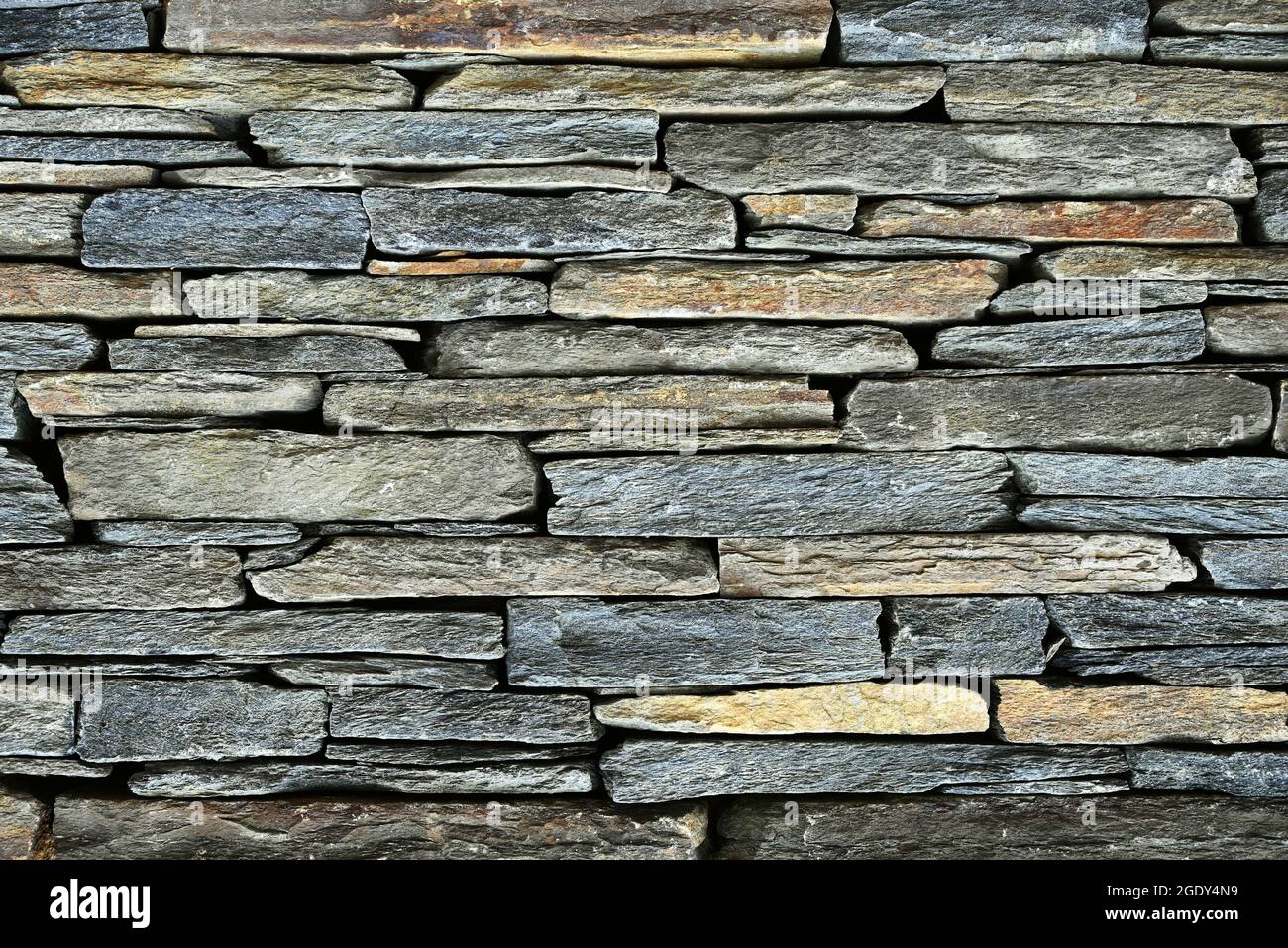 Detail of a stone wall. Stock Photo