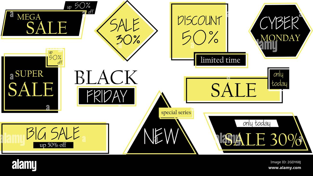 Style Graphics Promotions Stylish design, advertising banners for promotions - Vector ...