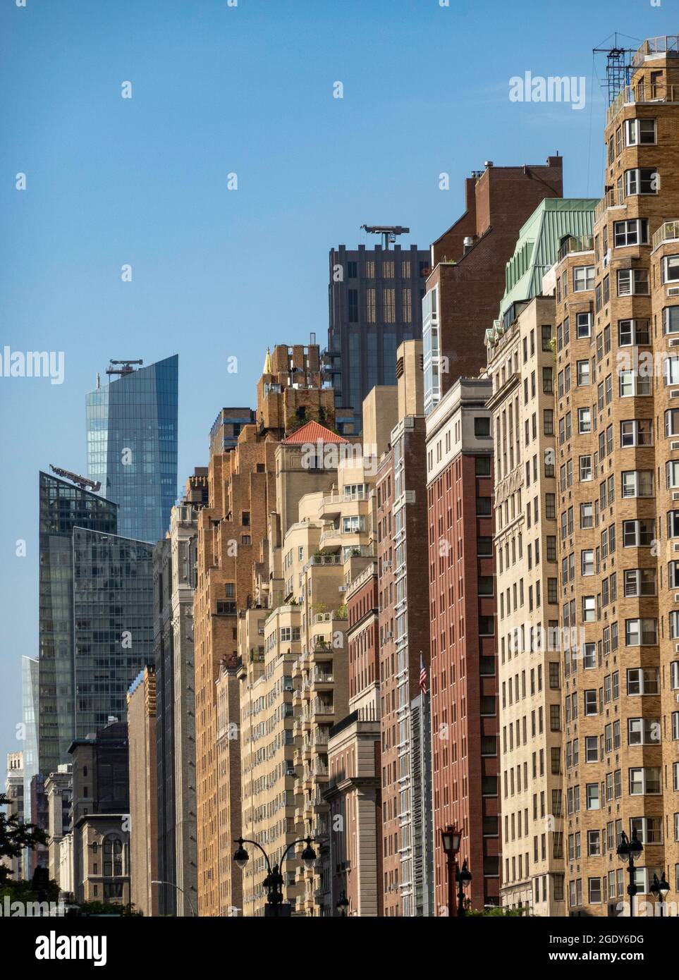 Murray Hill Apartment Buildings Along Park Avenue on a Bright Summer ...