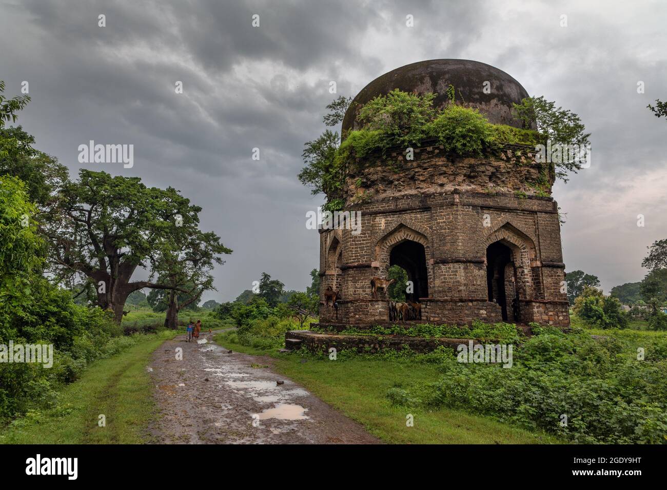 Old Monument in Mandu, Madhya Pradesh, India Stock Photo