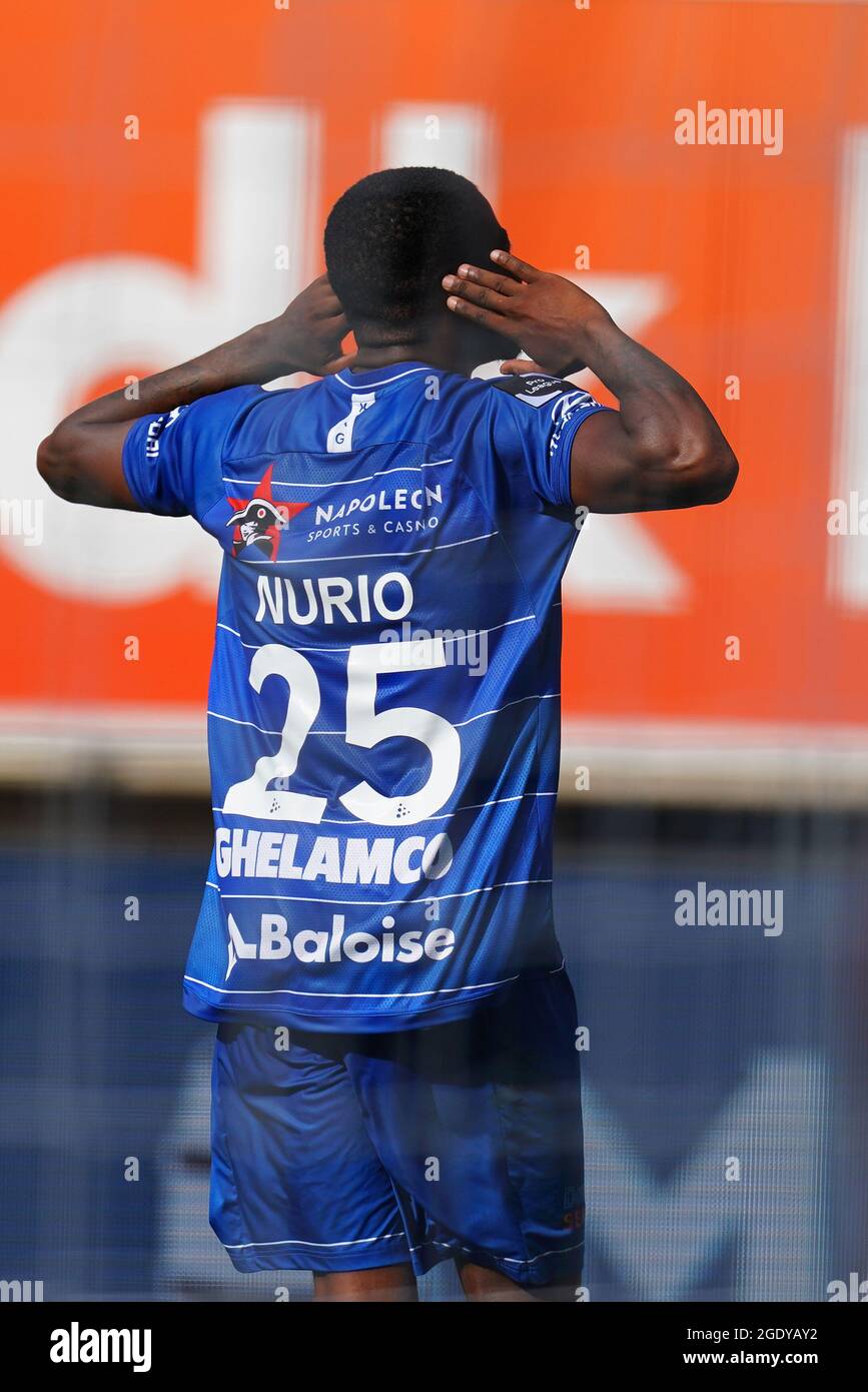 Gent Belgium August 15 Nurio Fortuna Of Kaa Gent After His 2 0 During The Jupiler Pro League Match Between Kaa Gent And Kv Mechelen At Ghelamco Arena On August 15 21 Gent Belgium August 15 Nurio Fortuna Of Kaa Gent After His 2 0 During The Jupiler Pro League Match Between Kaa Gent And Kv Mechelen At Ghelamco Arena On August 15 21