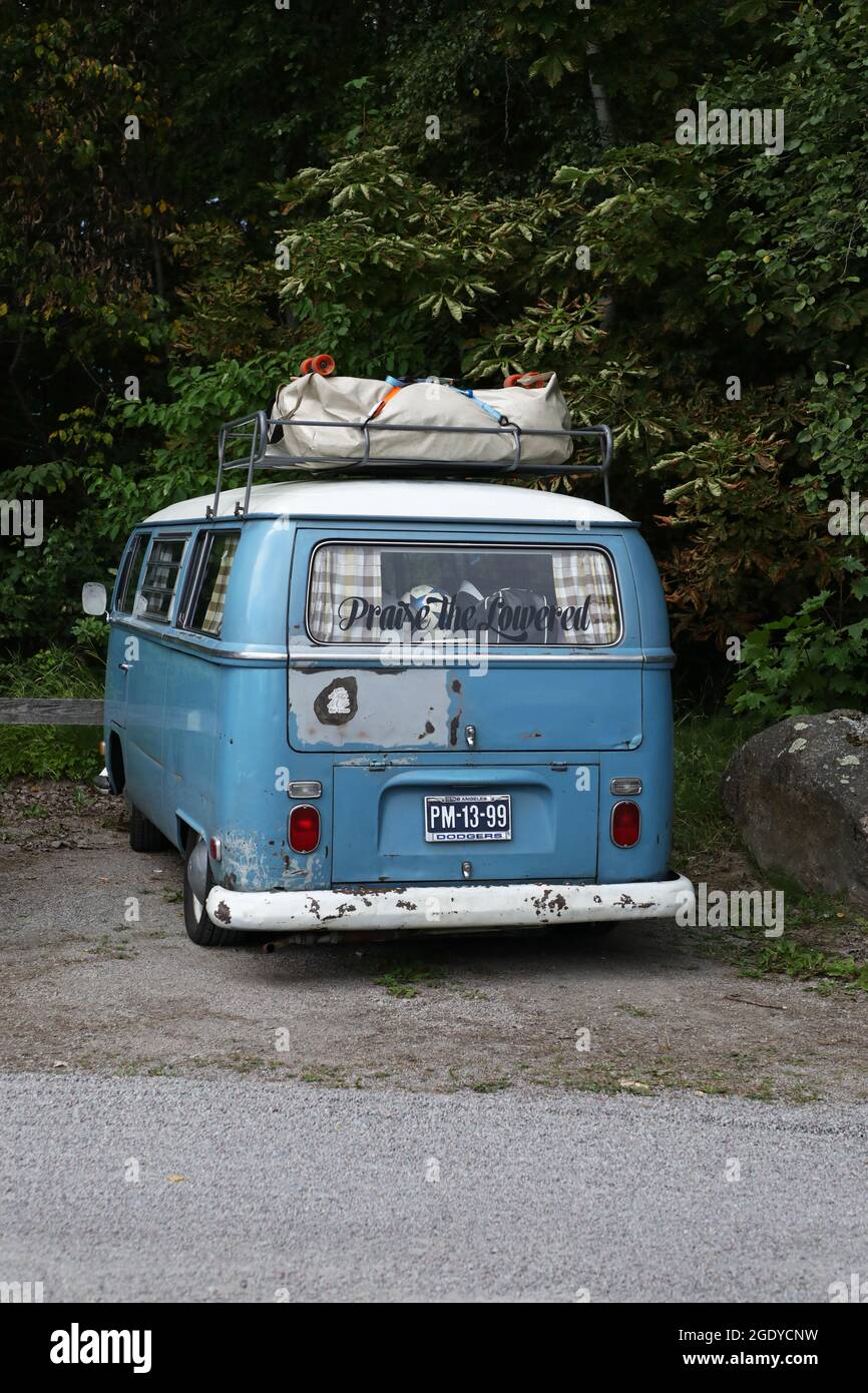 An old VW bus from Volkswagen Stock Photo - Alamy