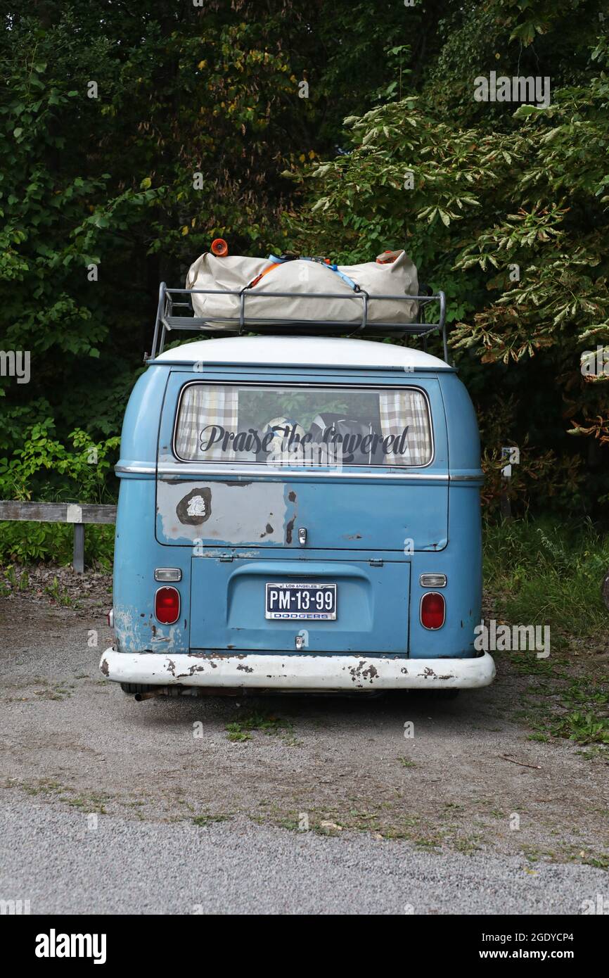 An old VW bus from Volkswagen Stock Photo - Alamy