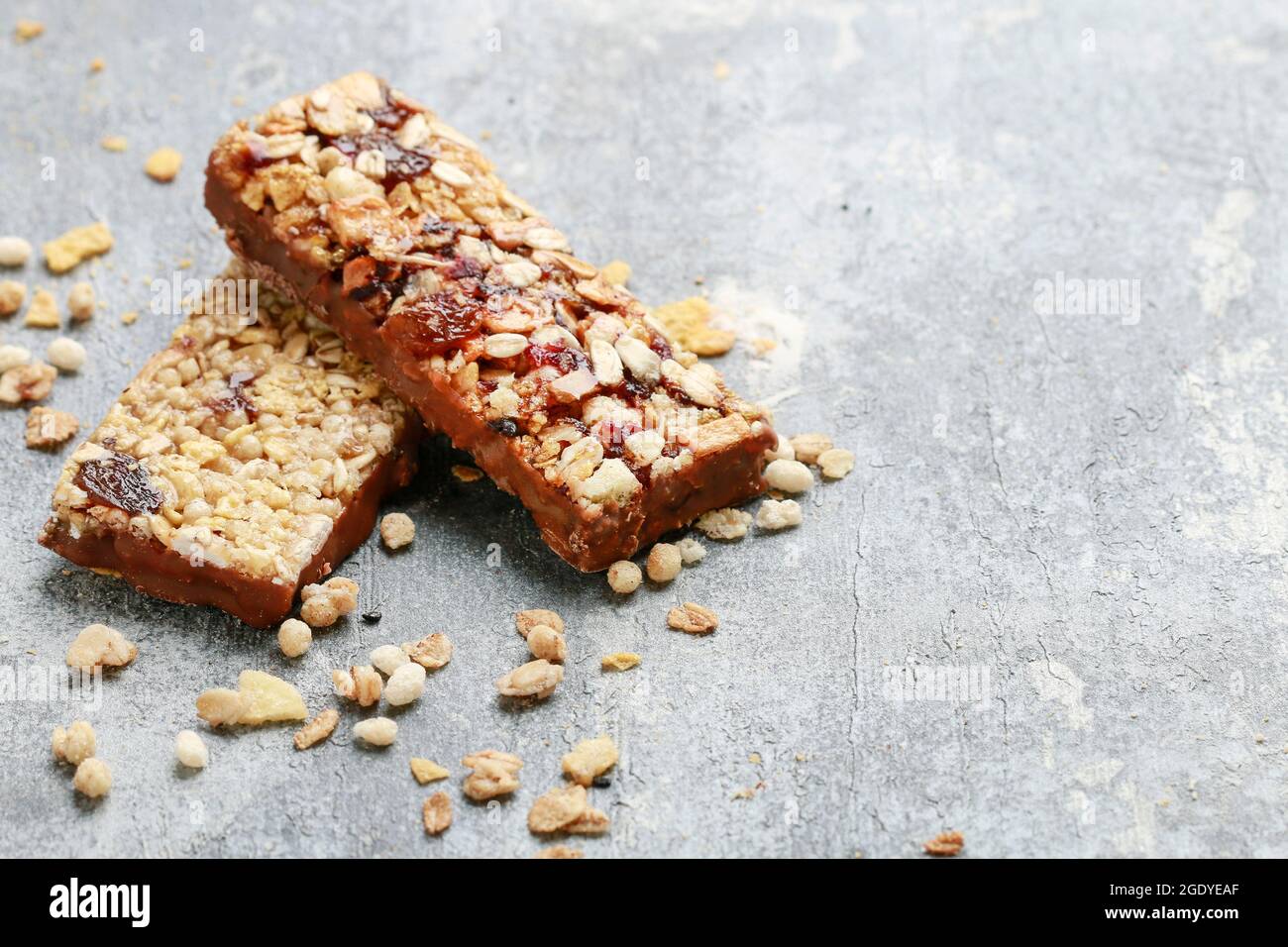 Two tasty granola bars hi-res stock photography and images - Alamy