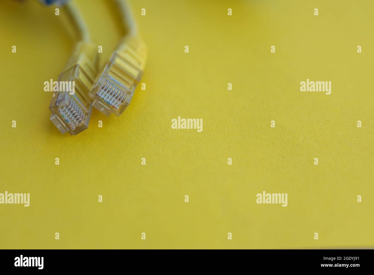 Lan cables shot with selective focus Stock Photo