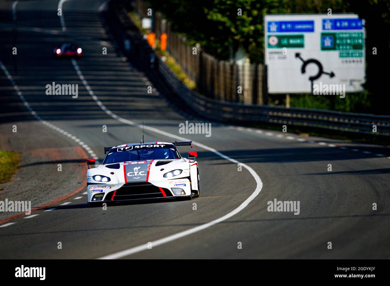 95 Hartshorne John (gbr), Hancock Ollie (gbr), Gunn Ross (gbr), TF Sport, Aston Martin Vantage GTE, action during the Le Mans test day prior the 4th round of the 2021 FIA World Endurance Championship, FIA WEC, on the Circuit de la Sarthe, on August 15, 2021 in Le Mans, France - Photo Joao Filipe / DPPI Stock Photo