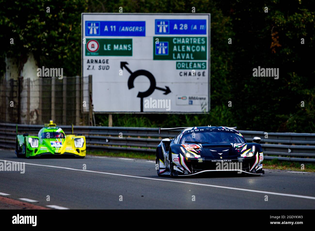 85 Frey Rahel (swi), Gatting Michelle (dnk), Bovy Sarah (bel), Iron Lynx, Ferrari 488 GTE Evo, action during the Le Mans test day prior the 4th round of the 2021 FIA World Endurance Championship, FIA WEC, on the Circuit de la Sarthe, on August 15, 2021 in Le Mans, France - Photo Joao Filipe / DPPI Stock Photo